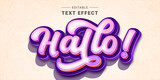 Fototapeta Młodzieżowe - Editable Retro Vintage Text Effect. Lettering graphic style