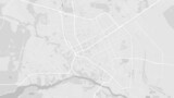 Fototapeta Londyn - White and light grey Zhytomyr city area vector background map, roads and water illustration. Widescreen proportion, digital flat design.