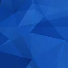 Fototapete - Abstract Blue Triangle Geometric Background, Vector Illustration.
