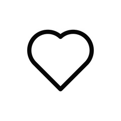 Poster - Heart icon vector. Love sign