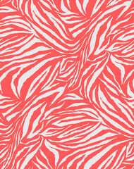  Seamless zebra pattern, animal print.