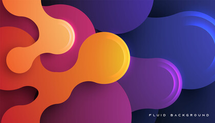 Wall Mural - Colorful gradient dynamic fluid background light and shadow