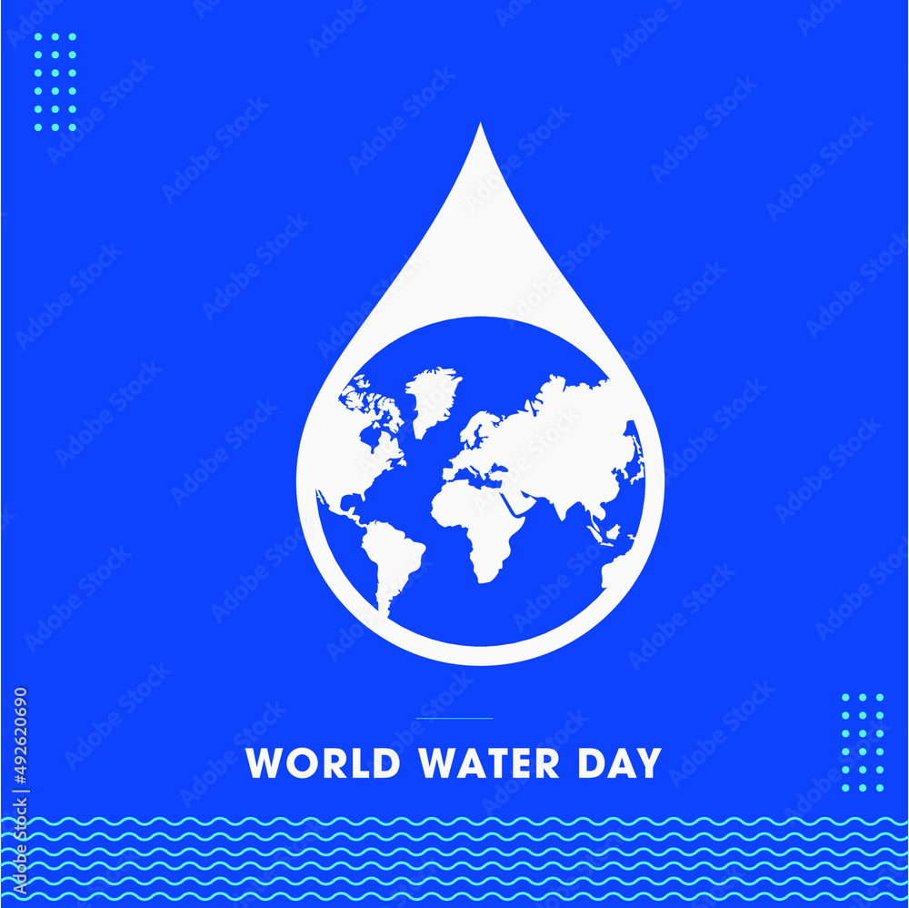 World Water Day Concept logo typography. Every Drop Matters. Save water ...