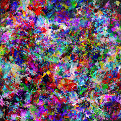 Aufkleber - Colorful artistic paint background, abstract digital art illustration.