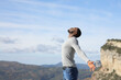 © PheelingsMedia - Man with black skin breaths fresh air in nature
