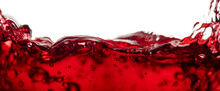 Red Wine Isolated On A White Background.