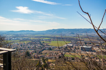 Landscape from Romeo's castle in Montecchio Maggiore, Vicenza - Italy