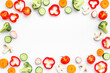 © 9dreamstudio - Frame of vegetables ingredients for cooking. Food background