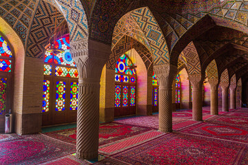 Wall Mural - Nasir al Mulk Mosque in Shiraz, Ira