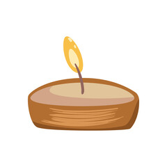 Sticker - flat small candle design