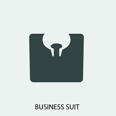 Sticker - Business_suit vector icon illustration sign