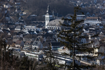 Canvas Print - attendorn city in germany