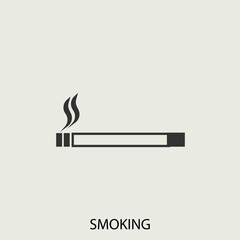 Wall Mural - smoking vector icon illustration sign 