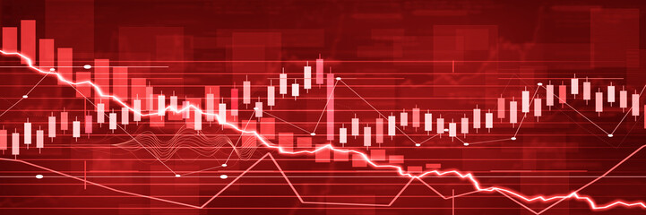 Wall Mural - Econimical crisis concept. Spread in the world, economy is down. 3d illustration