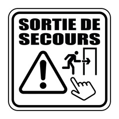 Canvas Print - Logo sortie de secours.