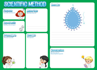 Wall Mural - Science Experiment Log Worksheet