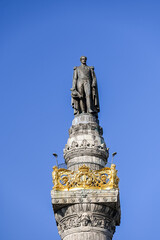 Poster - Belgique belge Roi Leopold 1er colonne congrès soldat inconnu memorial Bruxelles