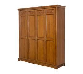 Wall Mural - Brown wardrobe classic wooden furniture