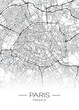 city map of the Paris - concept art.