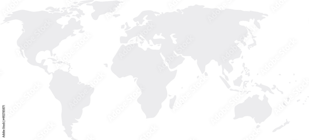 world map vector on white background Stock Vector | Adobe Stock