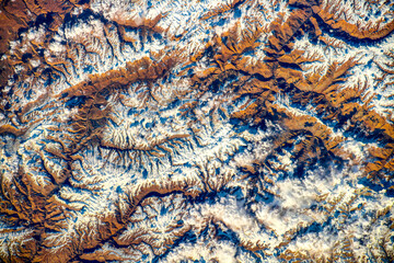 Wall Mural - abstract background from the beauty of the earth's crust. digital enhancement. elements by nasa