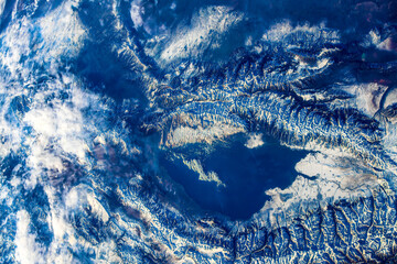 Wall Mural - abstract background from the beauty of the earth's crust. digital enhancement. elements by nasa