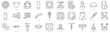 Linear Style contraceptive methods Icons Bundle