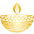 ornate golden candle