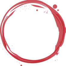 Red Circle Painmted