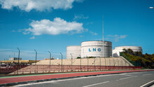 Over Land Gas Pipeline System LNG Tank Storage At Natural Gas Station