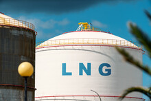 Over Land Gas Pipeline System LNG Tank Storage At Natural Gas Station