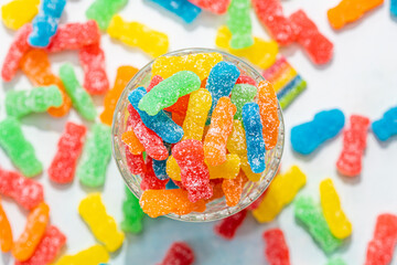 sour gummy candy