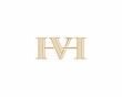 Letter HV or VH Logo Vector 005