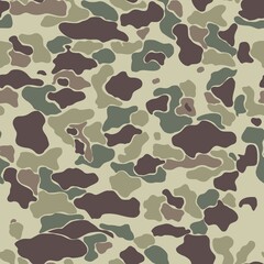Wall Mural - camouflage vector military background, trendy seamless pattern, army texture.