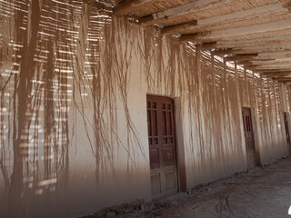 Wall Mural - Imposing ruins of abandoned houses on the road between Cachi and Cafayate, Salta Province, Northern Argentina