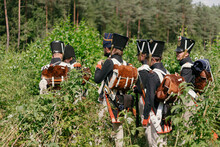 French Army Soldiers In The Forest