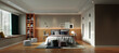 © murattellioglu - 3d render of bedroom, hotel room
