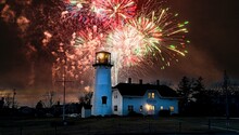 July 4th At Chatham, Cape Cod Lighthouse