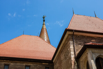 Wall Mural - Corvin Castle, Hunyad Castle or Castelul Corvinilor is a gothic castle located in Transylvania, Romania