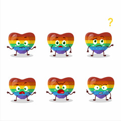 Sticker - Cartoon character of pop it love with what expression