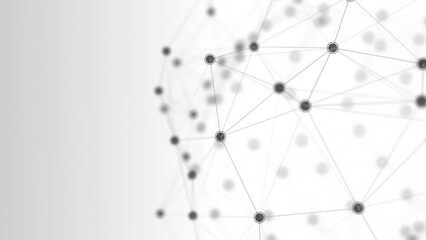 Modern tech background with plexus