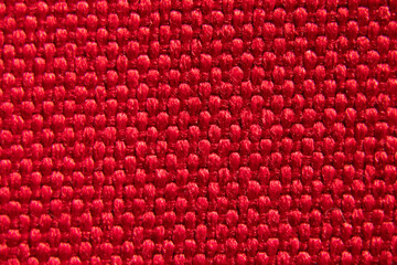 Wall Mural - Red fabric for background, fabric for background macro