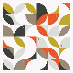 Poster - Abstract Vector Pattern Graphics Made With Various Geometric Shapes and Elements