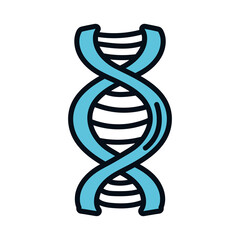 Canvas Print - dna molecule science icon