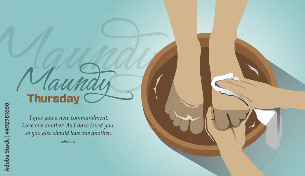 Holy Thursday vector illustration Stock Vector | Adobe Stock
