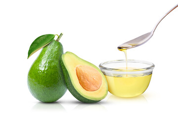 Poster - avocado oil on white