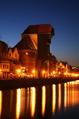 Wall Mural - Zuraw ( Historical crane) at Dluga embankment in Gdansk. Poland