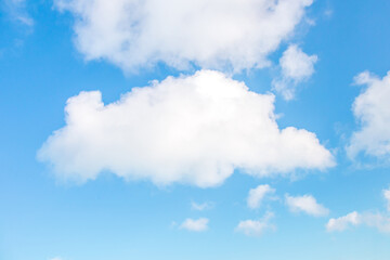 Wall Mural - blue sky and white clouds or cloudscape.