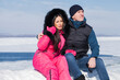 © Andrey_Arkusha - couple in love posing outdoors in winter