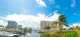 Fototapeta Pomosty - Panoramic view of Fort Lauderdale on a sunny day